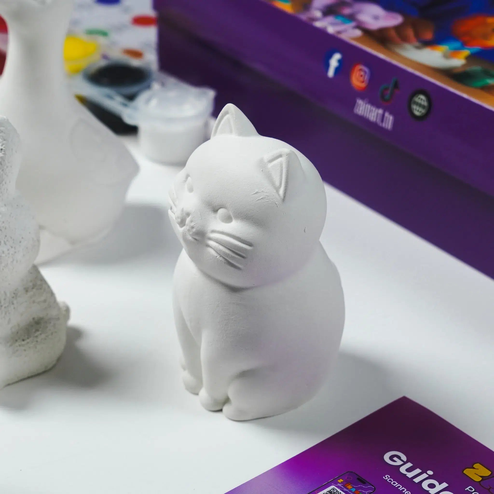 Kit de Peinture 3D Animaux en Plâtre - Créativité Augmentée