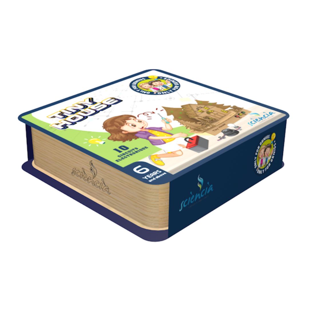 Kit tiny house en bois – Puzzle 3D éducatif & initiation à l’électronique - artisanat Tunisien fait main | ILEYCOM