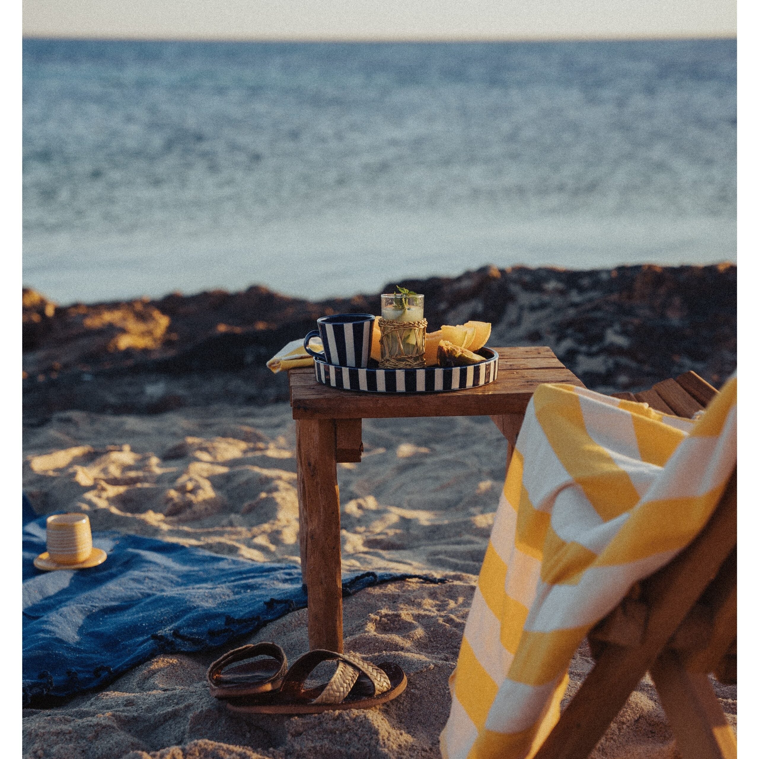 Fouta méditerranéenne tissage artisanal