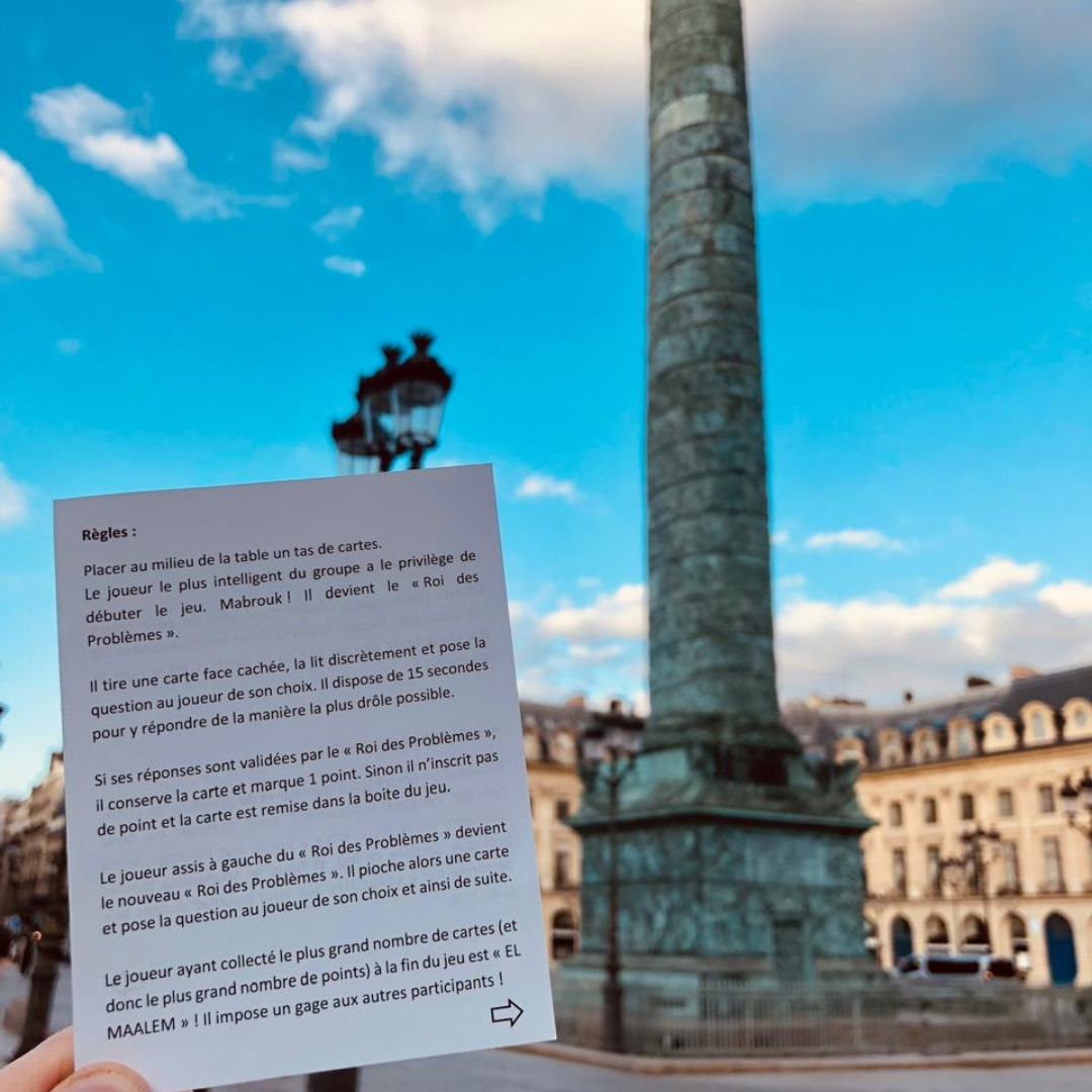 Jeu des problèmes avec 250 cartes bilingues (Tunisien et Français)