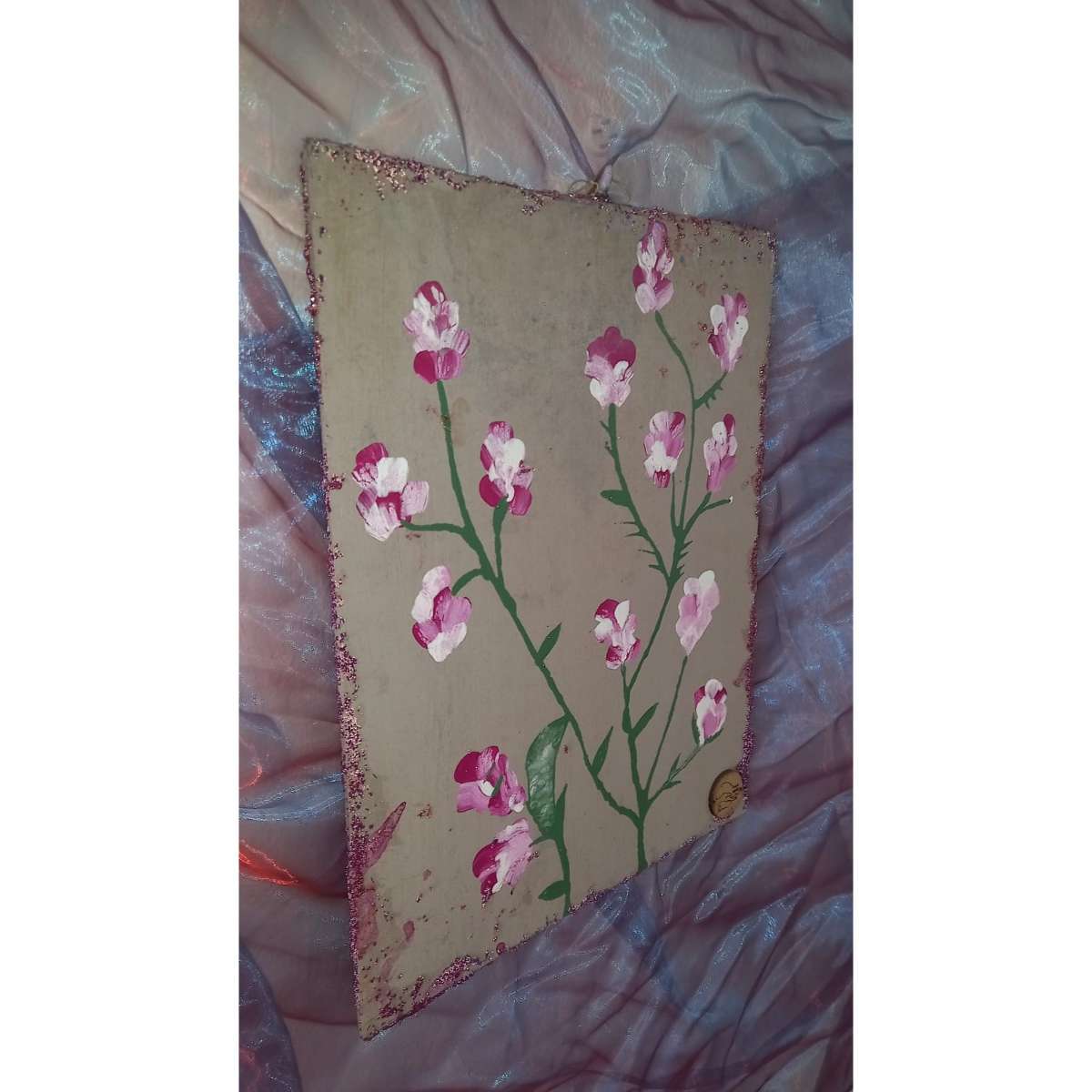 tableau artisanal réversible peint à la main pour une déco unique