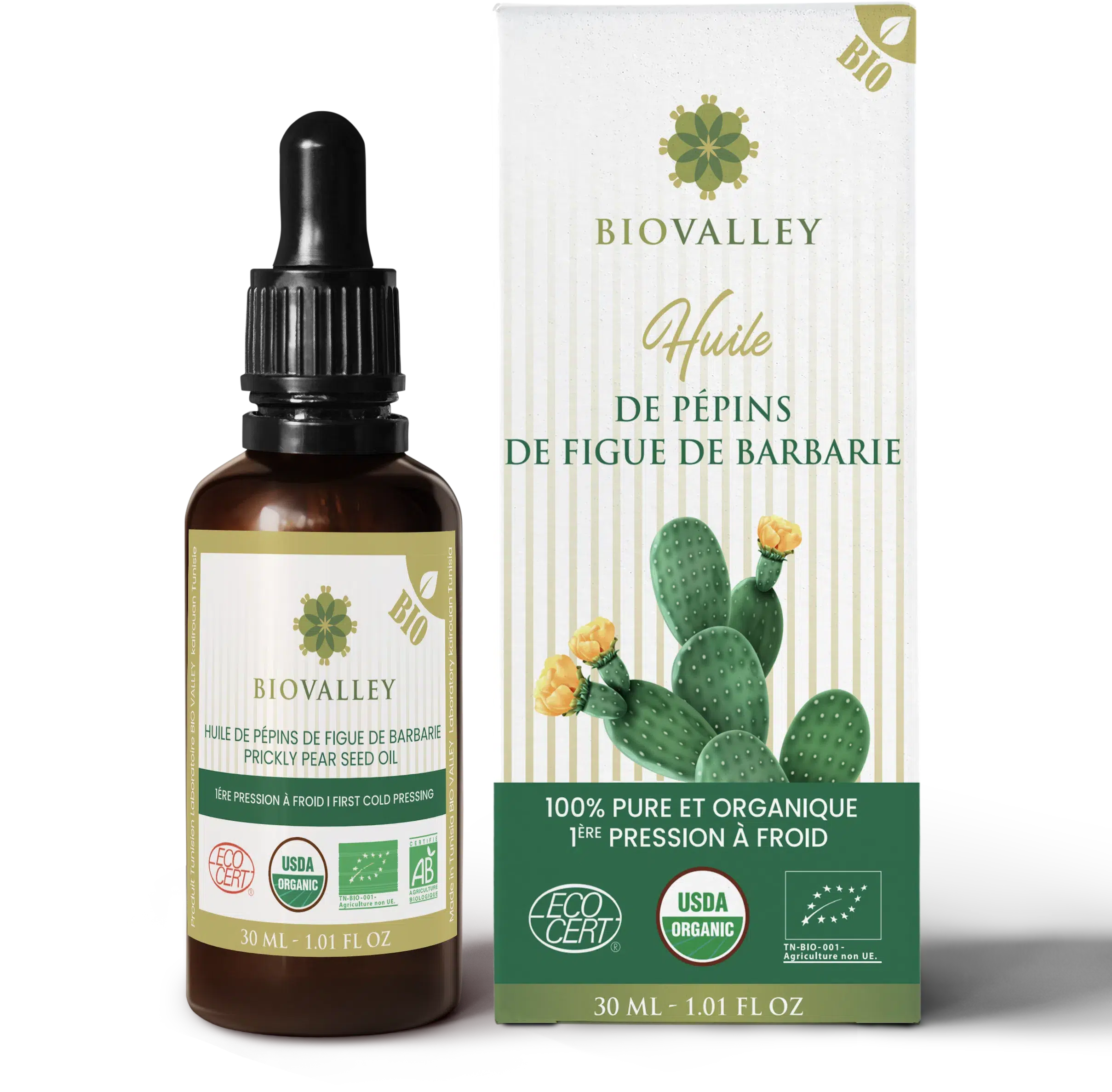 Huile de pépins de figue de barbarie BIO 30 ml