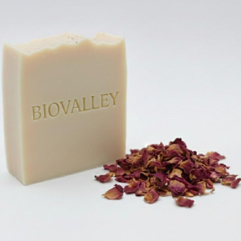 Savon surgras à base de l'huile de pépins de figue de barbarie et l'eau de rose (100 G )