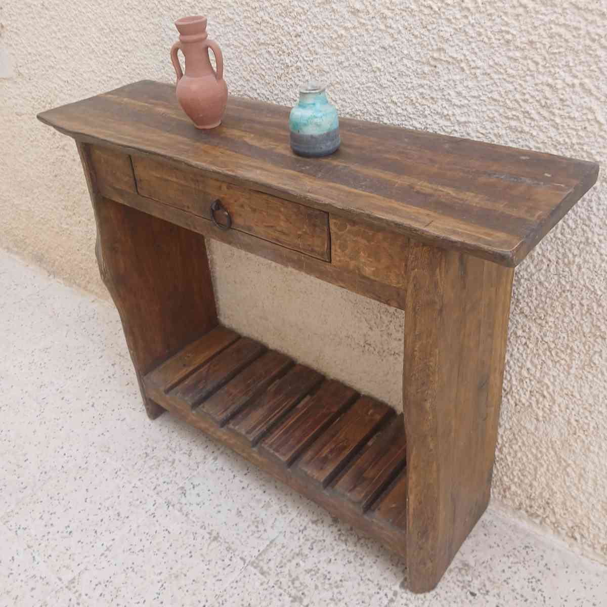 table console bois chêne dimensions 100x79x30 cm qualité premium