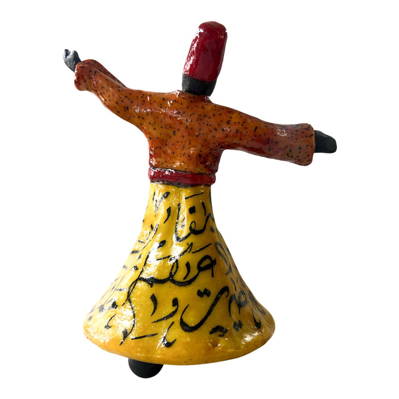 Lampe derviche tourneur en résine