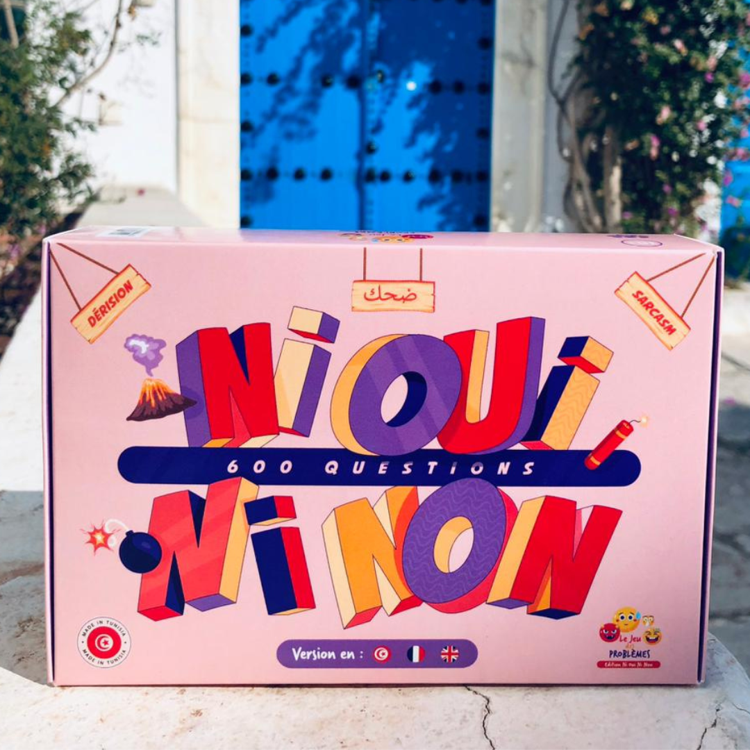 Jeu de cartes "Ni Oui Ni Non" avec 600 Questions en tunisien, français et anglais