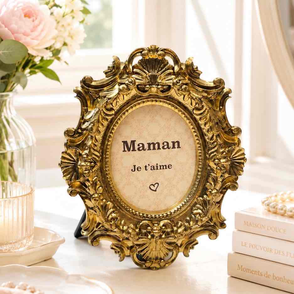Cadre photo doré Maman Je t aime un cadeau exceptionnel