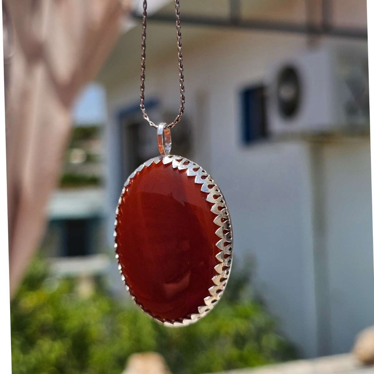 Collier cornaline en argent 925 pour un style élégant et unique