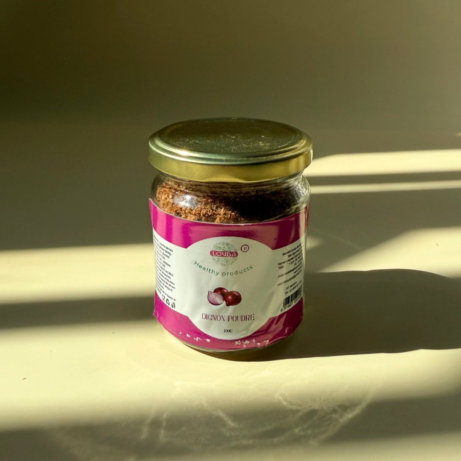 Oignon en poudre 100g – Saveur artisanale irrésistible Louda - artisanat Tunisien fait main | ILEYCOM