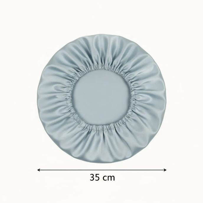 bonnet satin bleu ice pour une élégance et une protection ultime
