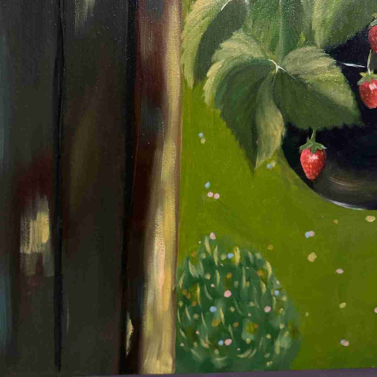 Fraisier suspendu lumineux pour une touche de nature chez vous