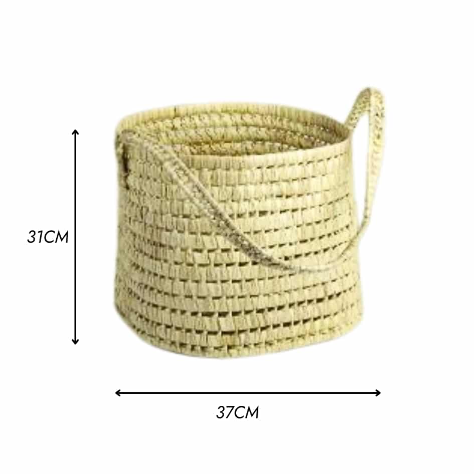 Panier De Rangement en Halfa Fait Main - artisanat Tunisien fait main | ILEYCOM