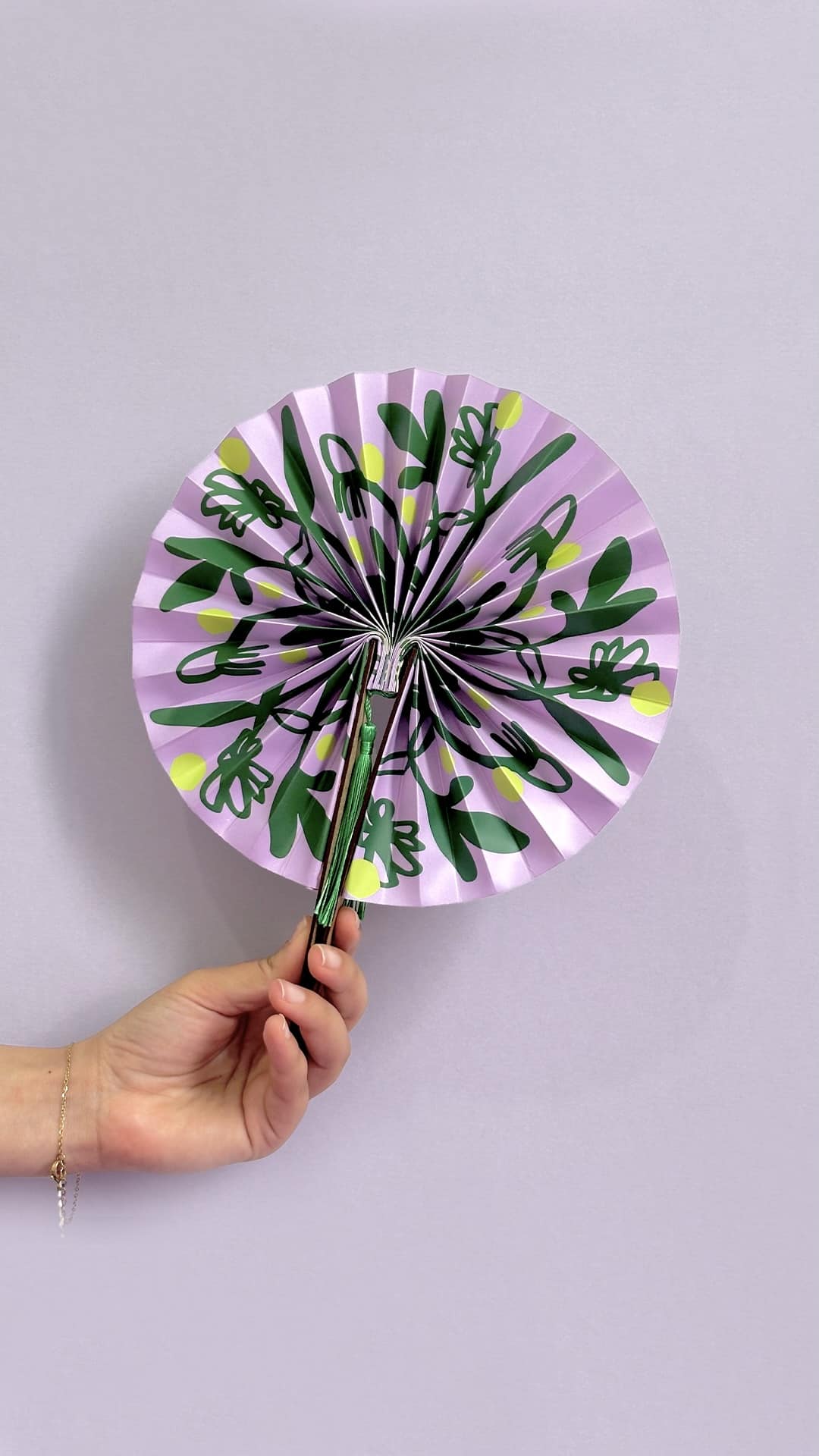 Paper fan - artisanat Tunisien fait main | ILEYCOM
