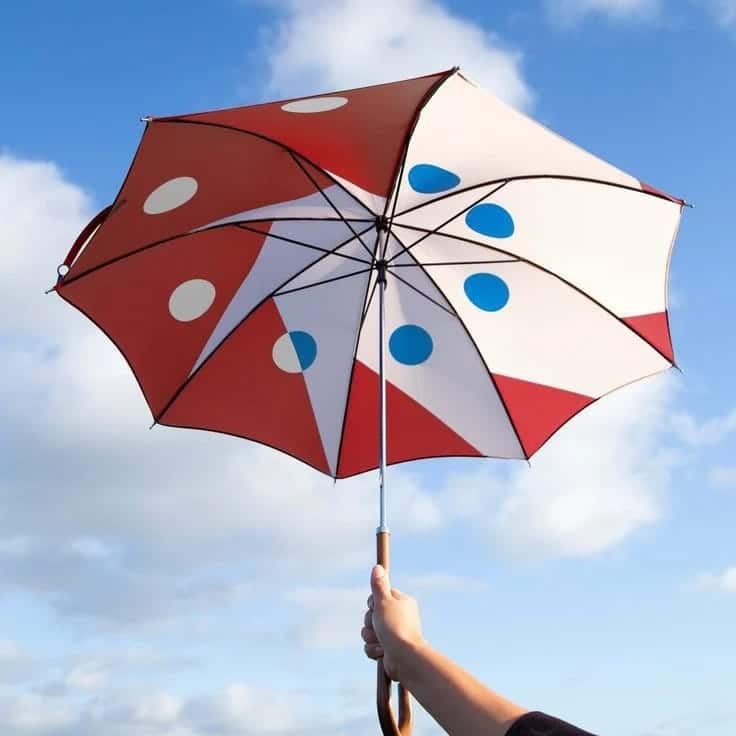 Custom hand painted artistic umbrella