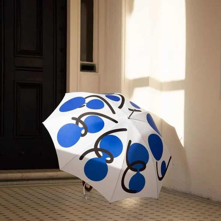 Custom hand painted artistic umbrella