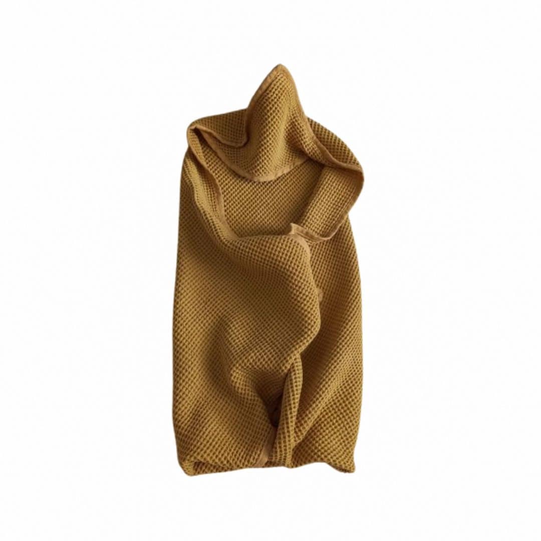 Peignoir bébé en coton gaufré 100% naturel - artisanat Tunisien fait main | ILEYCOM