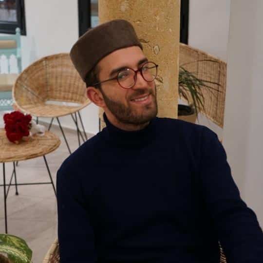 Chechia tunisienne marron en laine