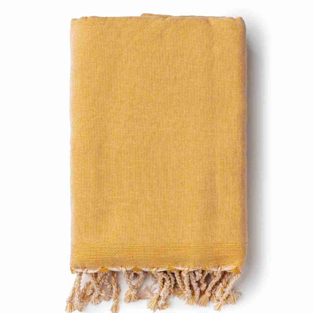 Fouta éponge jaune