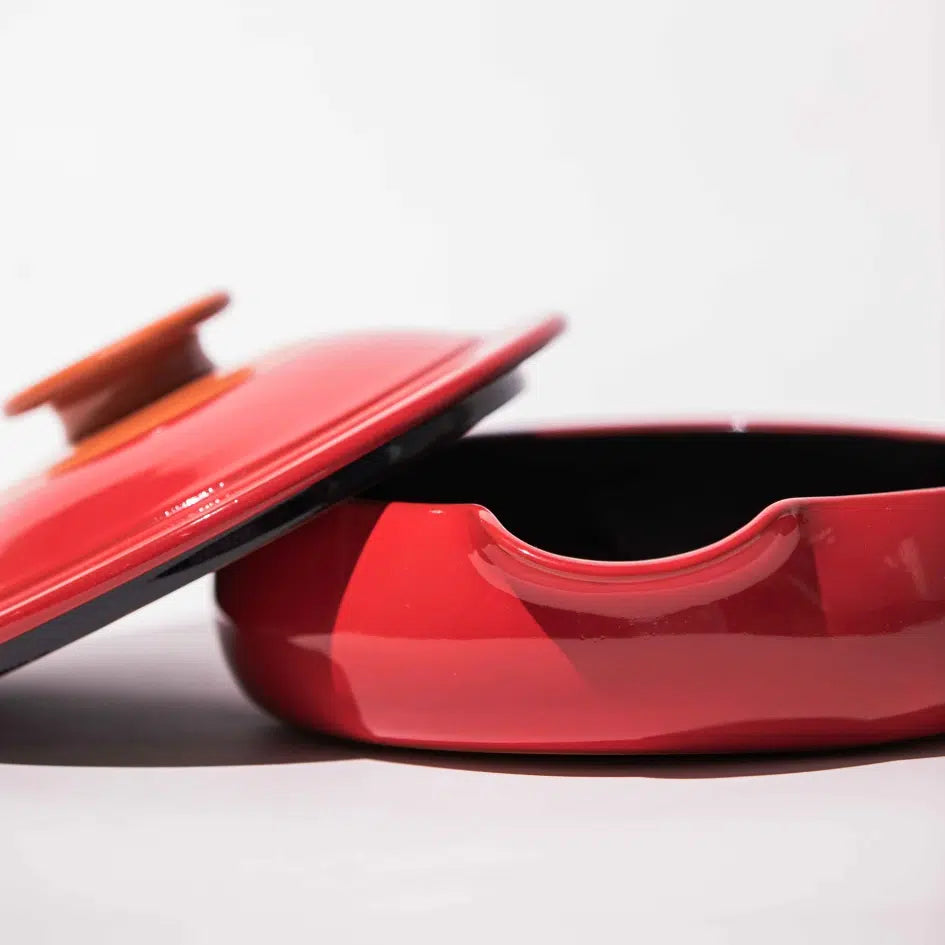Poêle en céramique 3 couleurs - Art de la table fait main