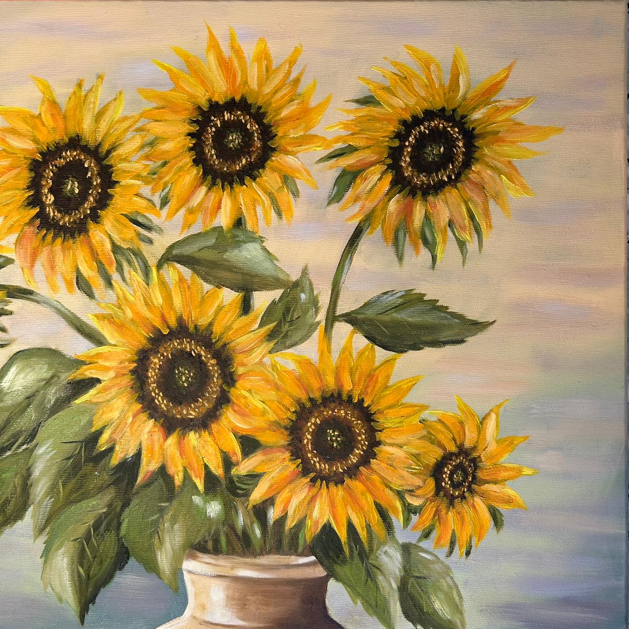 peinture tournesols vibrante pour une décoration unique