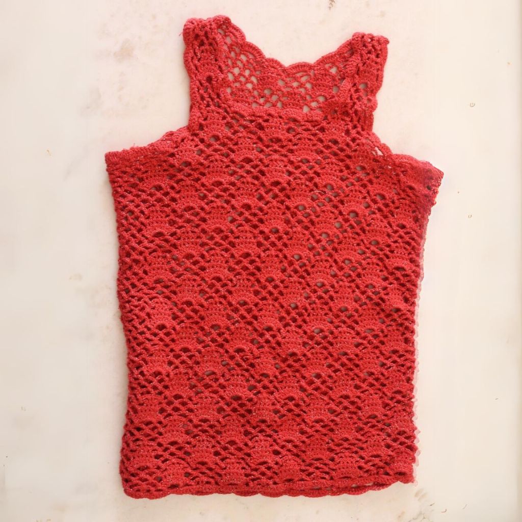 Pull de plage en Crochet pour femmes, gilet d'été sans manches, ajouré, haut cou - artisanat Tunisien fait main | ILEYCOM