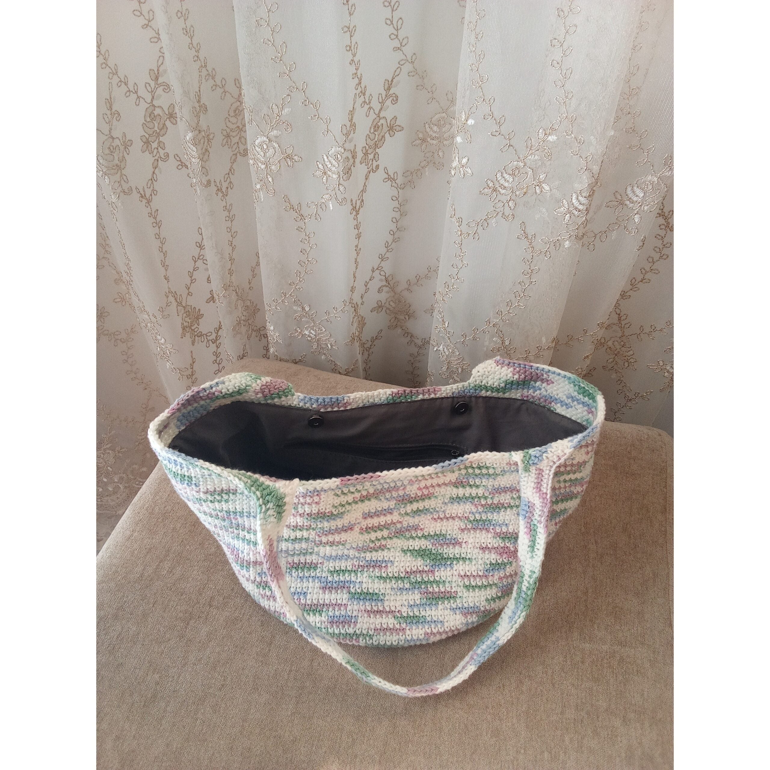 Sac Tote en Fibres Tissées Pastel - Élégance Écoresponsable