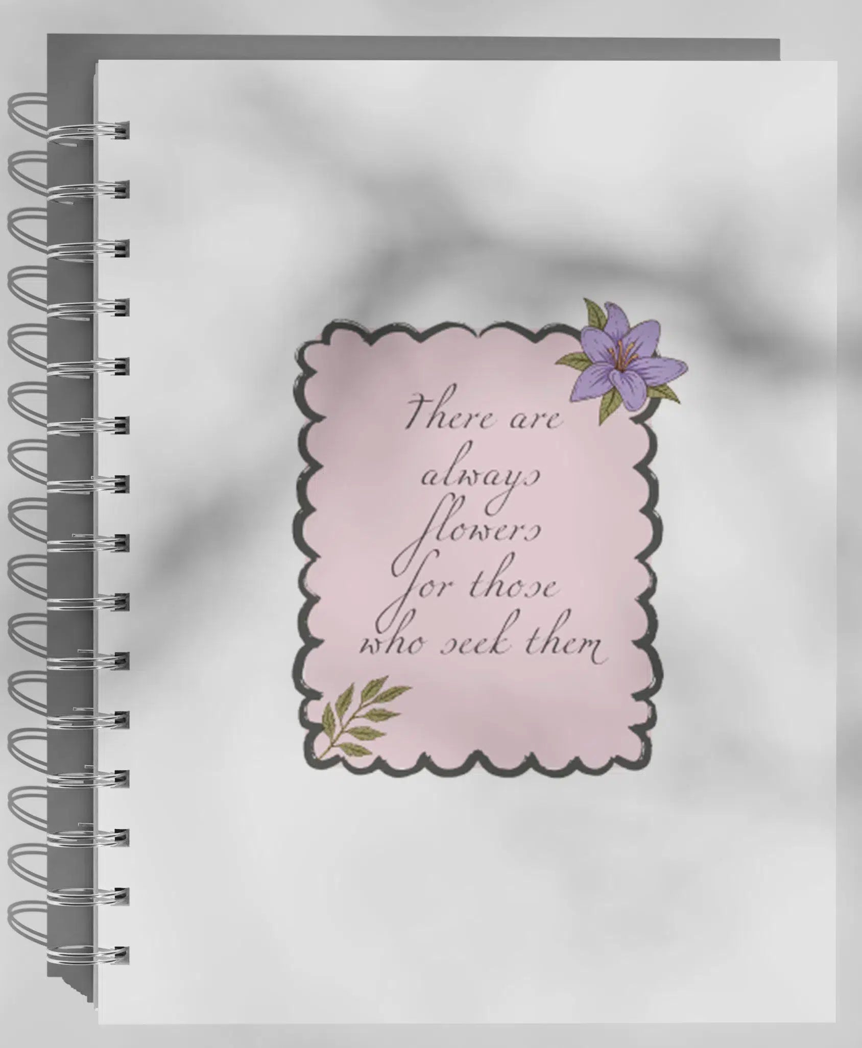 Cahier Floral Pastel Rigide A5 - Élégance Créative