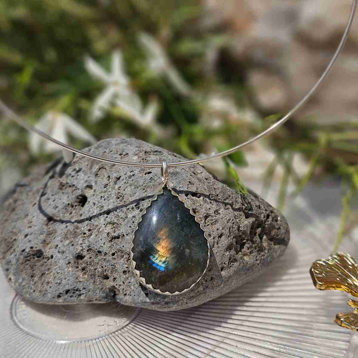 Collier labradorite en argent 925 pour une élégance unique