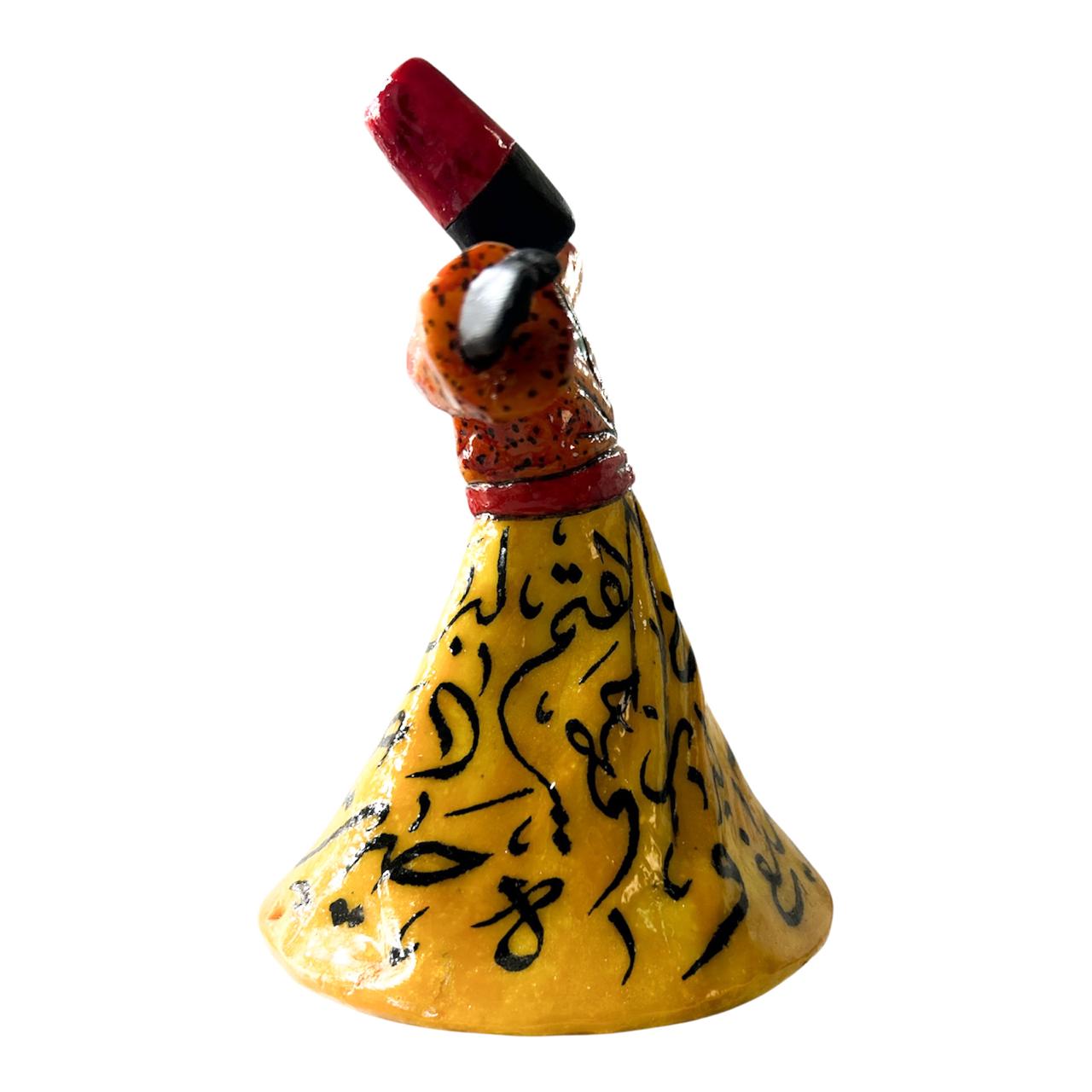 Lampe derviche tourneur en résine