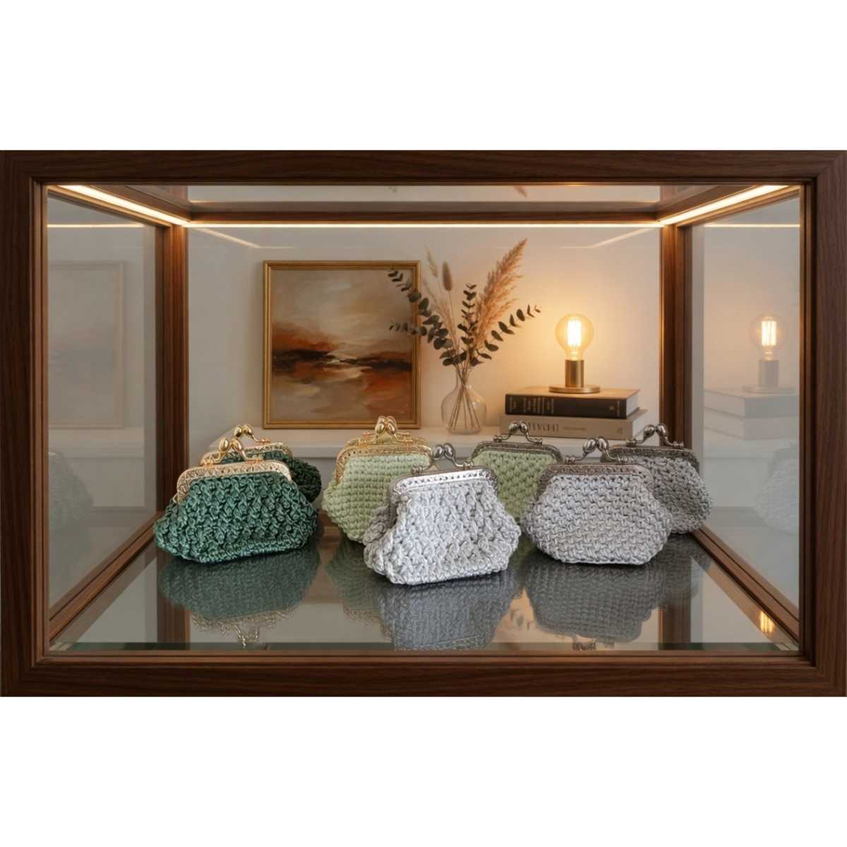 Sac en crochet taille s le compagnon chic et — angle supp. Produit artisanal.