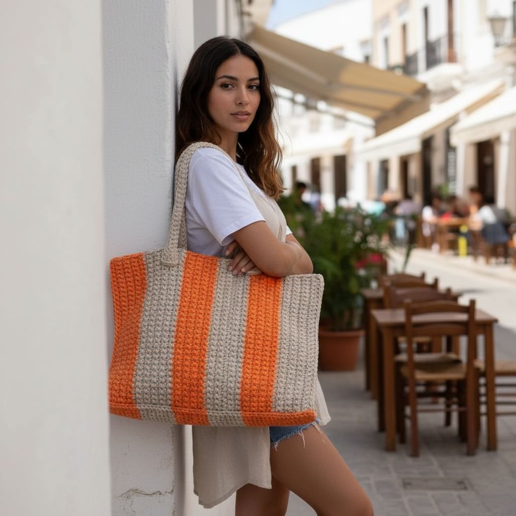 Sac jute pour plage taille m — vue détaillée. Artisanat tunisien.