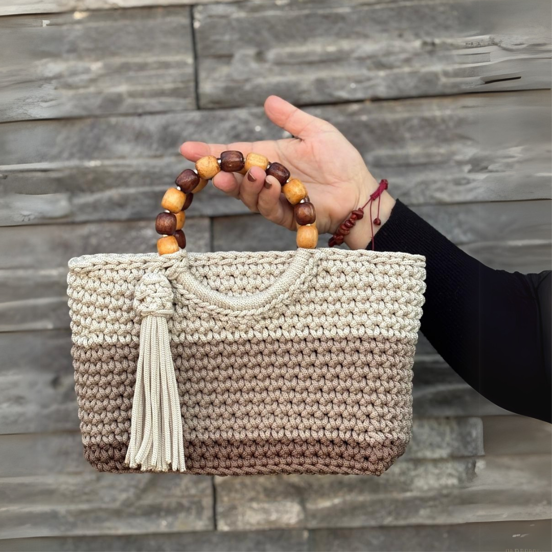 Sac à main crochet bohème fait main