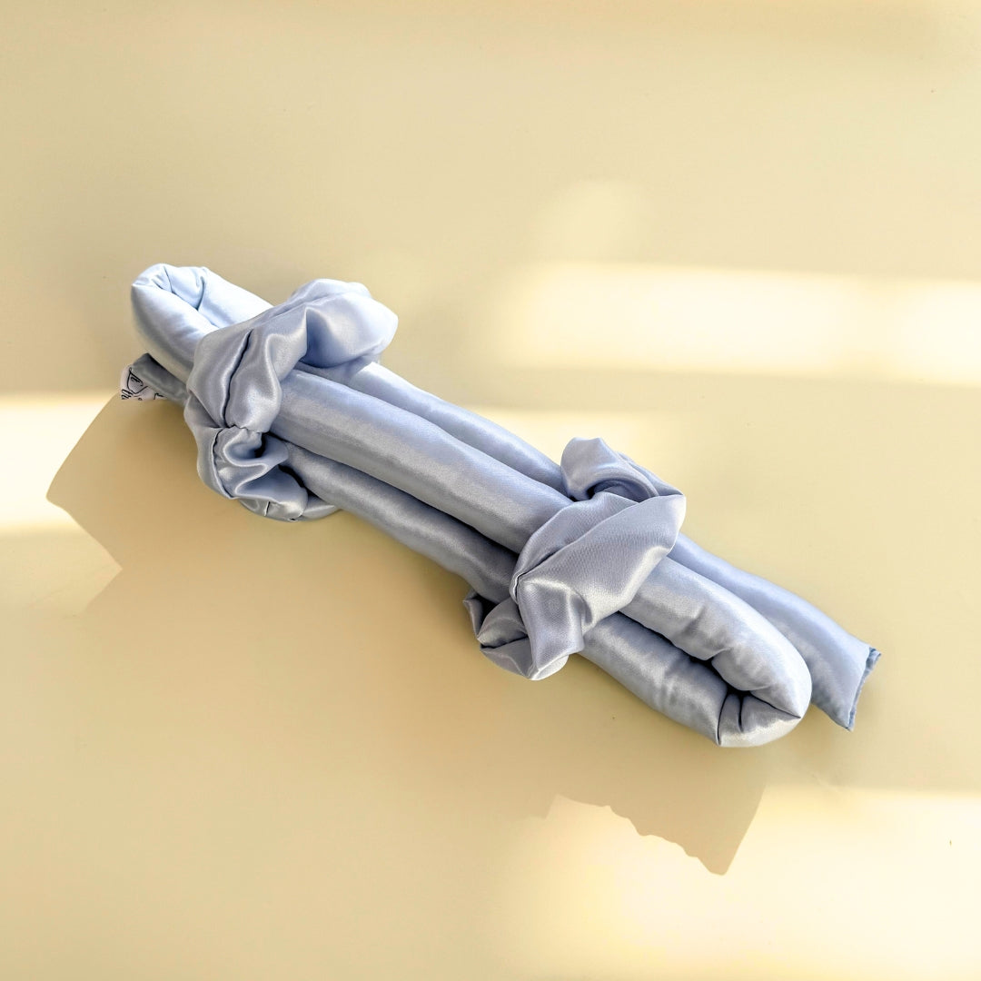 Ensemble de Nuit Satin Luxe - Éclat et Confort Bleu Ice