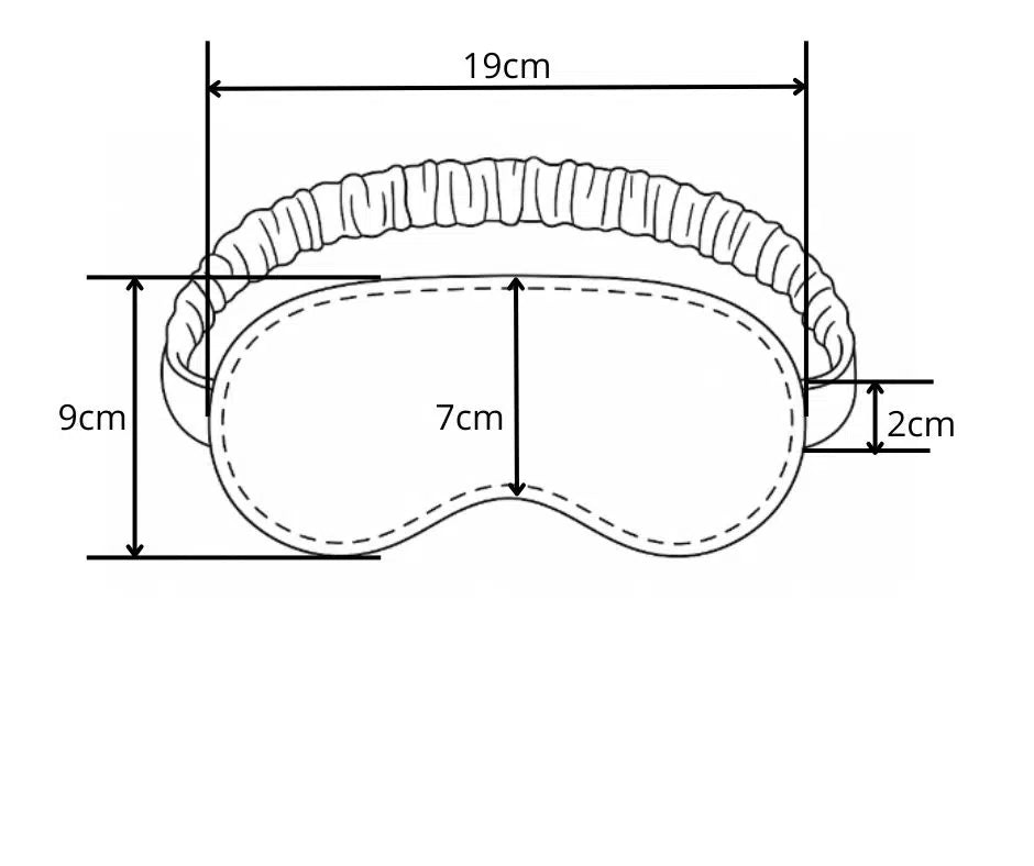 Masque de sommeil en satin rouge - Luxe & Relaxation