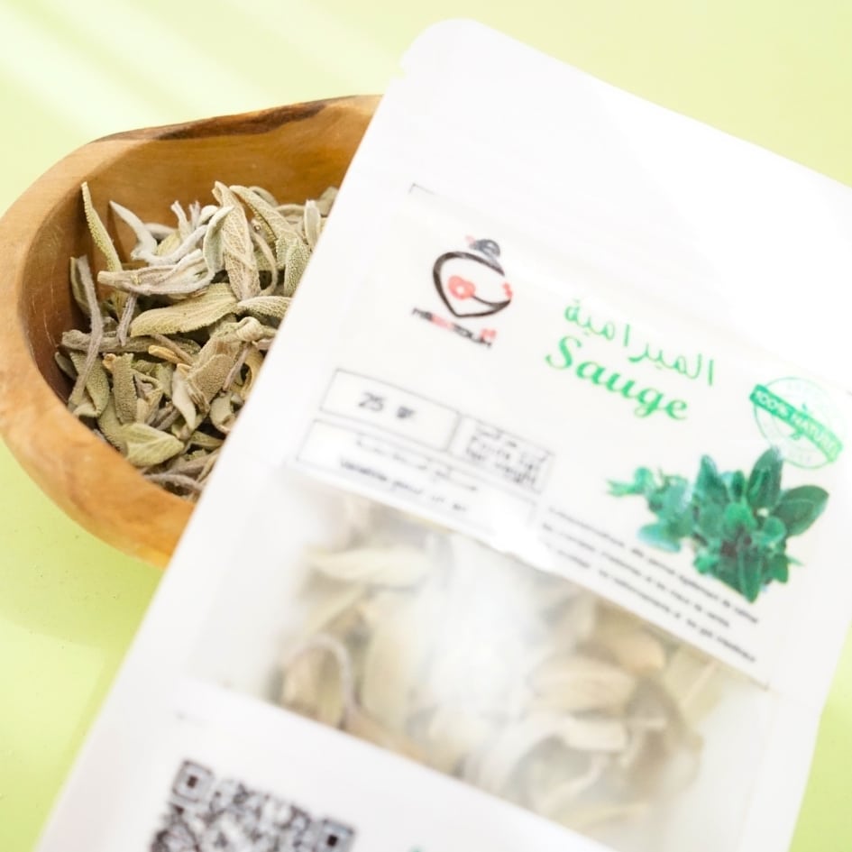 Sauge 100% naturelle 25g - artisanat Tunisien fait main | ILEYCOM