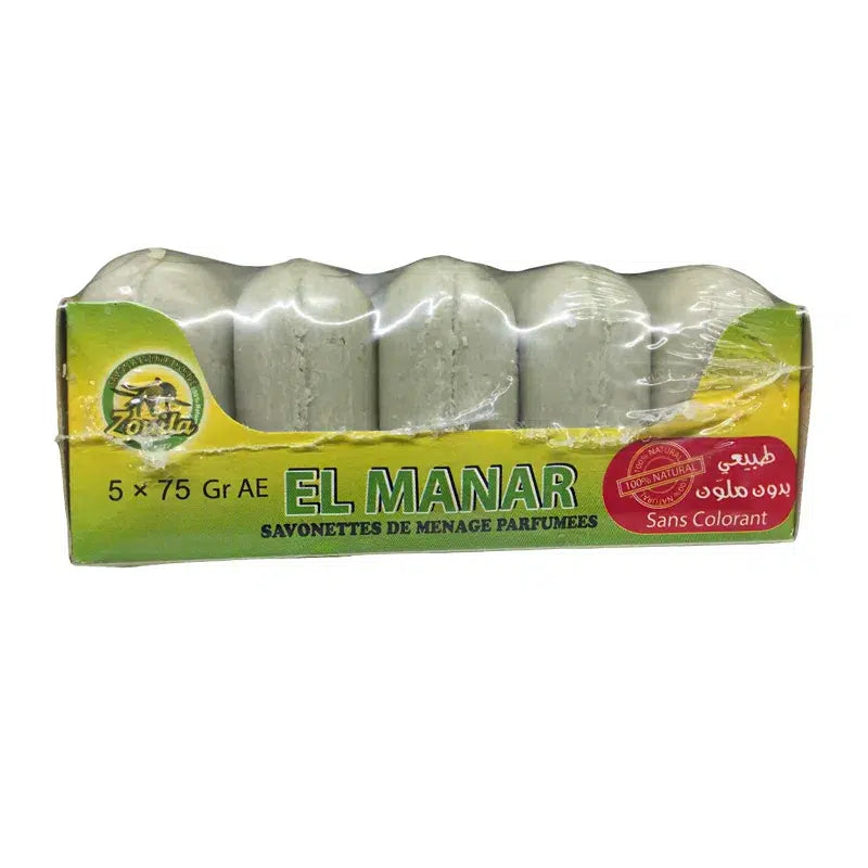 Lot de 5 savonnettes naturelles Zoulia EL MANAR (375 g)