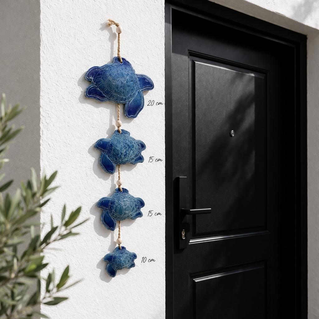 Lot de 4 tortues murales