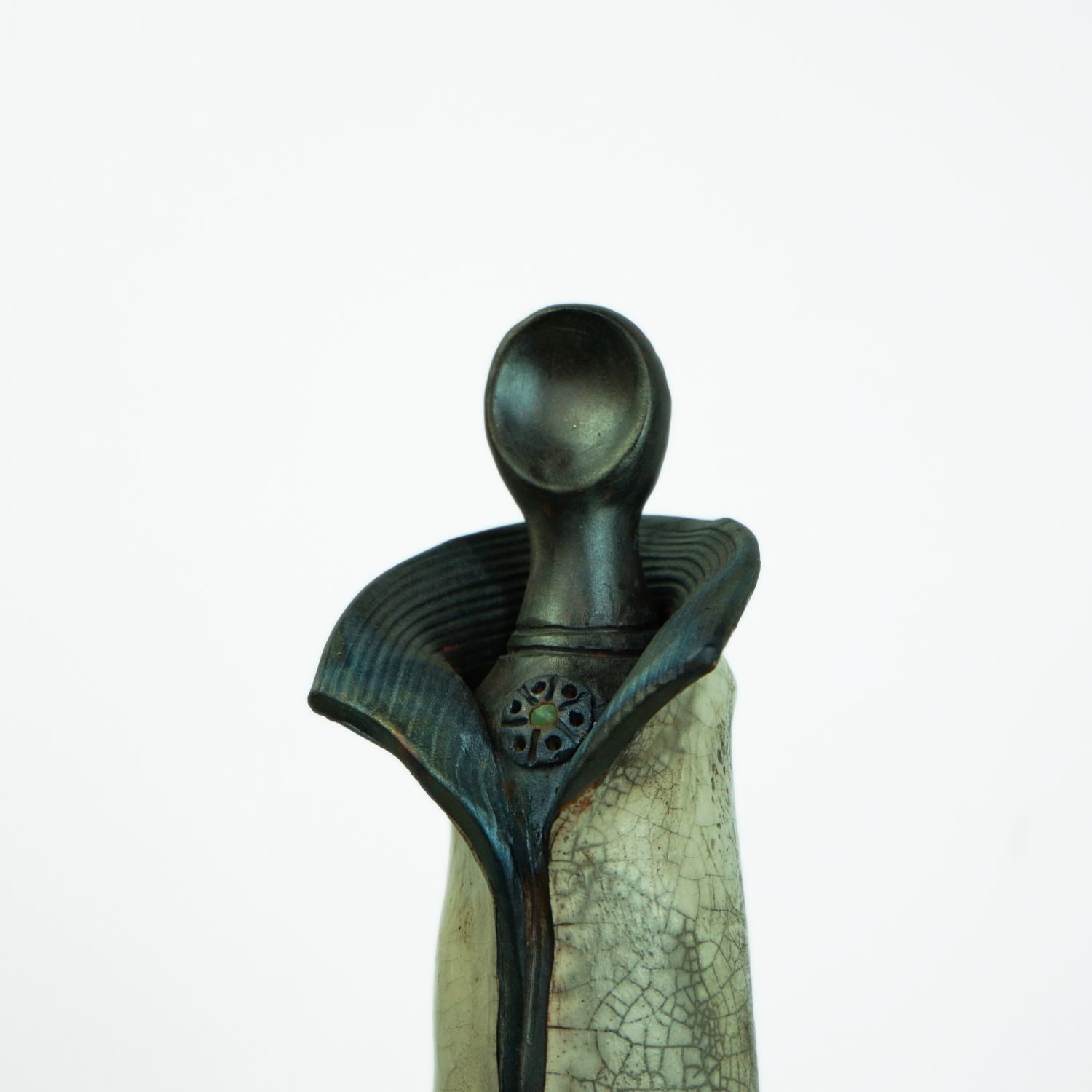 Sculpture décorative en Raku : Élégance artisanale unique à votre intérieur - artisanat Tunisien fait main | ILEYCOM