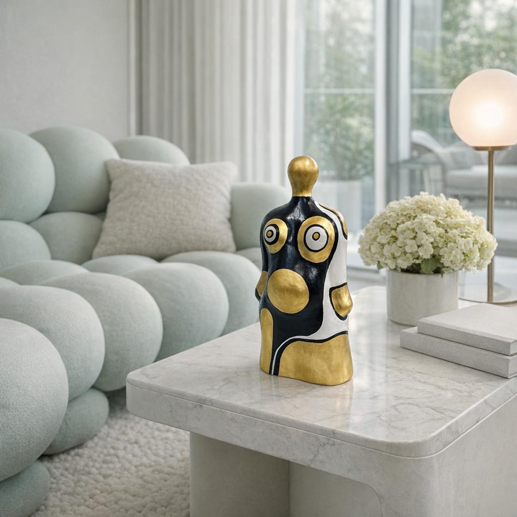 Sculpture féminine abstraite - Pièce artistique