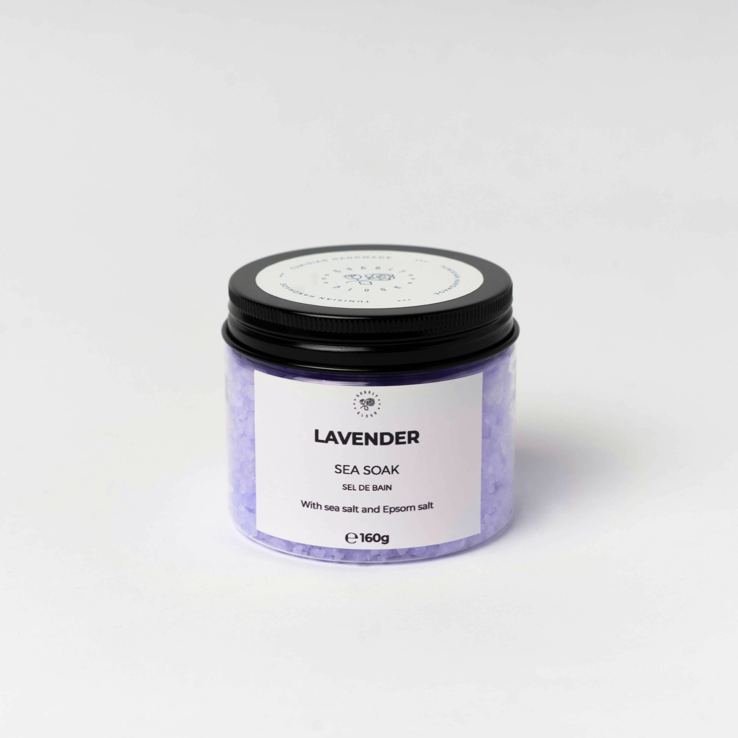 Sel de bain -Lavender - artisanat Tunisien fait main | ILEYCOM