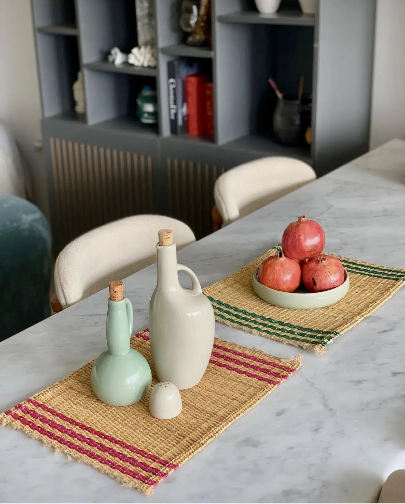 Dessous d’assiette artisanal en fibres naturelles