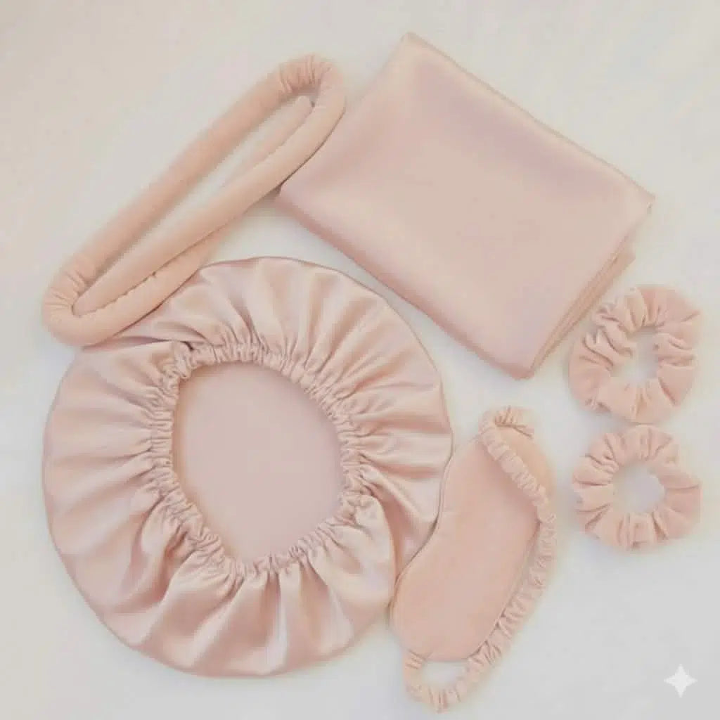 satin cheveux luxe pour un sommeil élégant et soin exceptionnel rose bebe