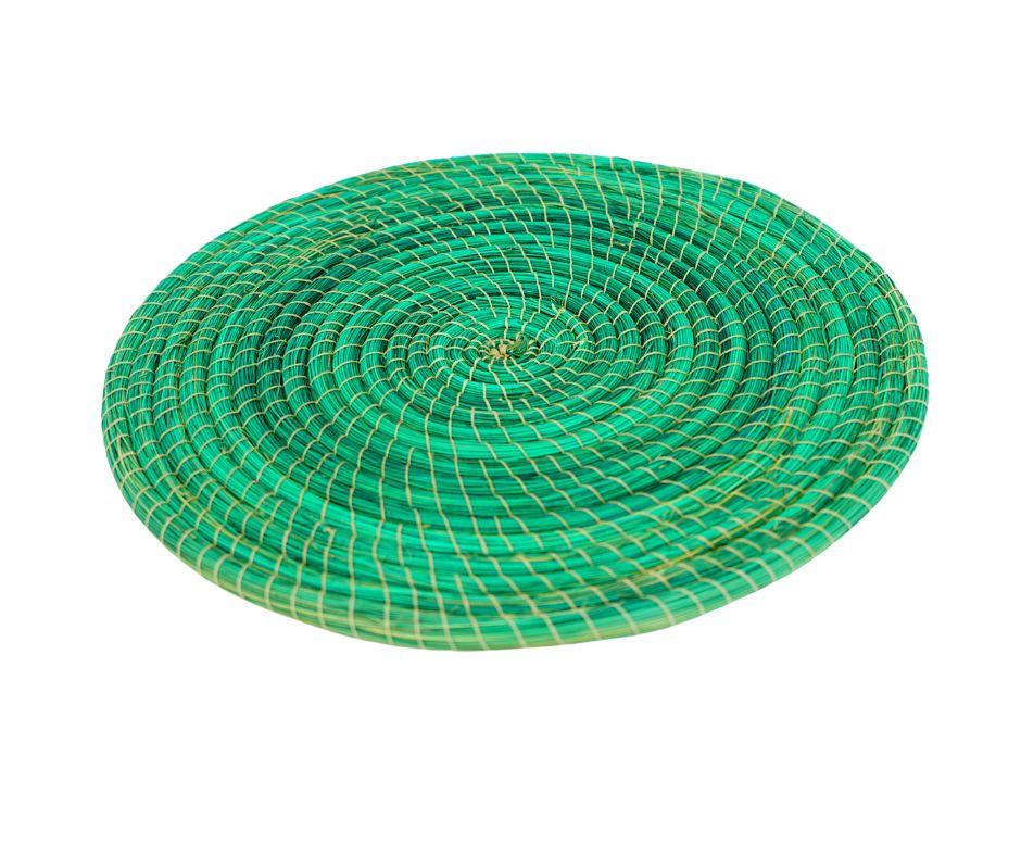 Sous-plat , dessous de plat, Set table, vert en Halfa