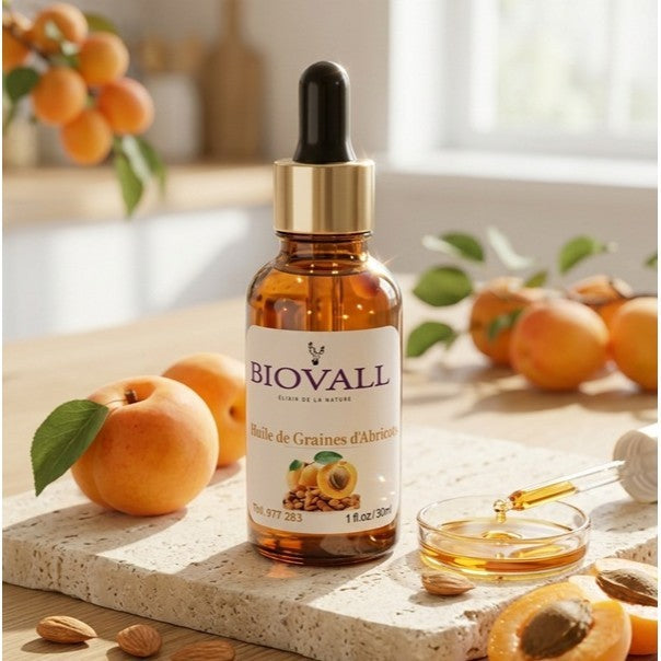Huile abricot pure pour une peau éclatante et nourrie