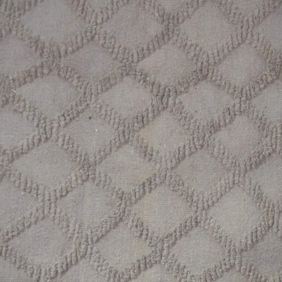 Tapis berbère beige en laine pure fait-main - artisanat Tunisien fait main | ILEYCOM