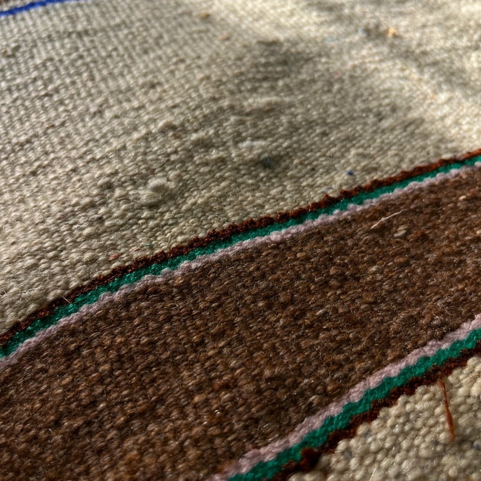Rideaux avec Tissage Traditionnel et Impressions à Tampons en Bois (1m50 x 2m)