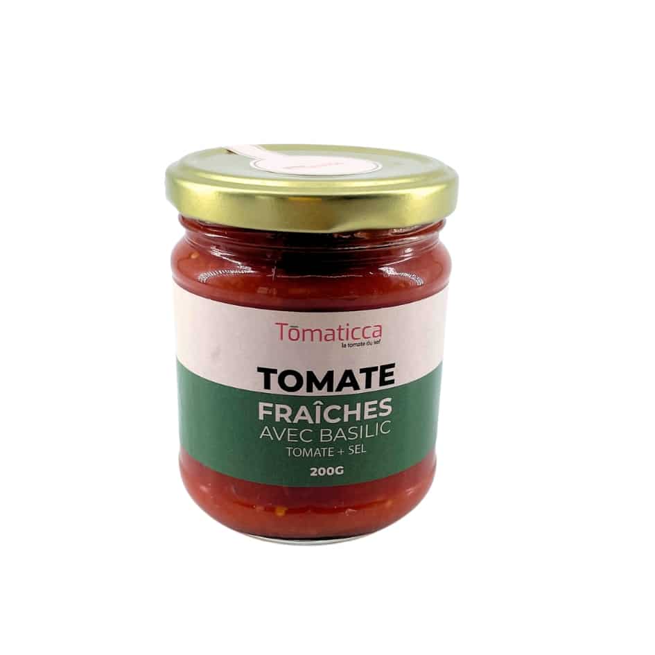Tomate Fraiche avec basilic (200g) - artisanat Tunisien fait main | ILEYCOM