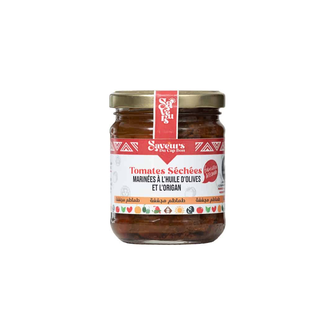 Tomates Séchées Marinées à l'huile d'olives et l'origan - artisanat Tunisien fait main | ILEYCOM