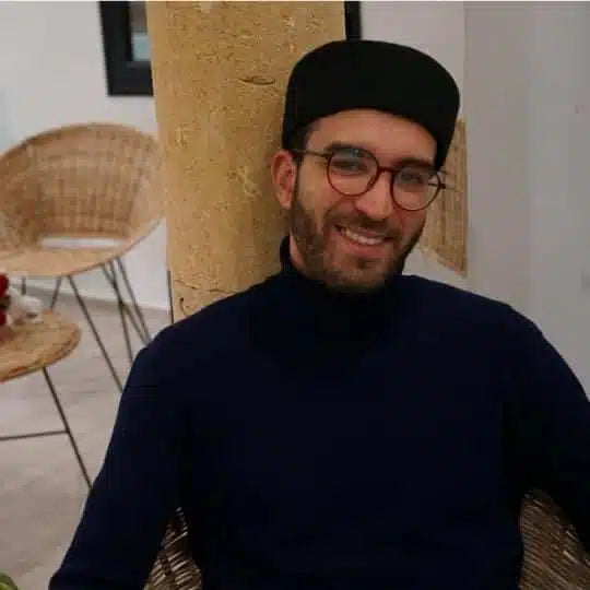 Chechia tunisienne noire en laine
