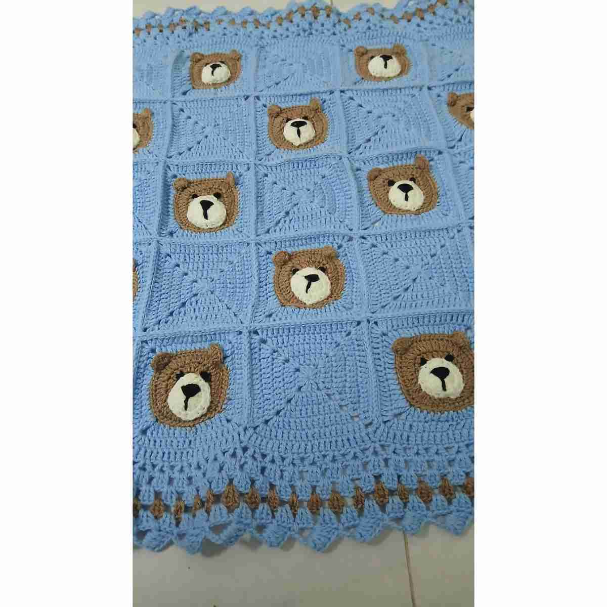 Drap bébé coton bio doux respirant motif teddy bear